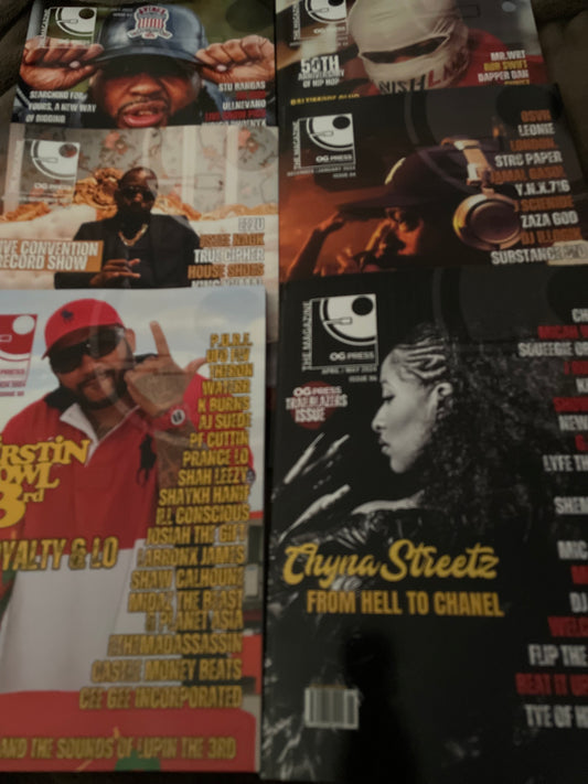 OG PRESS MAGAZINE - PRIOR YEAR MAGAZINE BUNDLE - 6 ISSUES