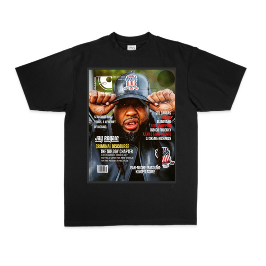 OG PRESS JAY ROYALE MAGAZINE - ISSUE 1 - COVER T SHIRT - COLOR