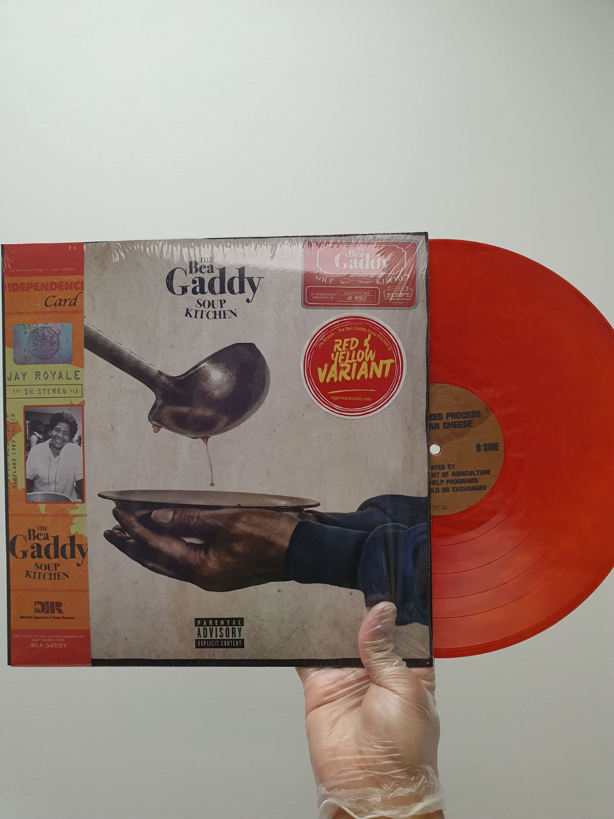 Jay Royale - The Bea Gaddy Soup Kitchen lp - OPAQUE RED/ORANGE MIX VINYL w/OBI