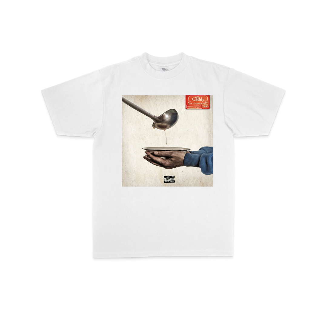 JAY ROYALE - BEA GADDY SOUP KITCHEN ALBUM COVER T-SHIRT - WHITE