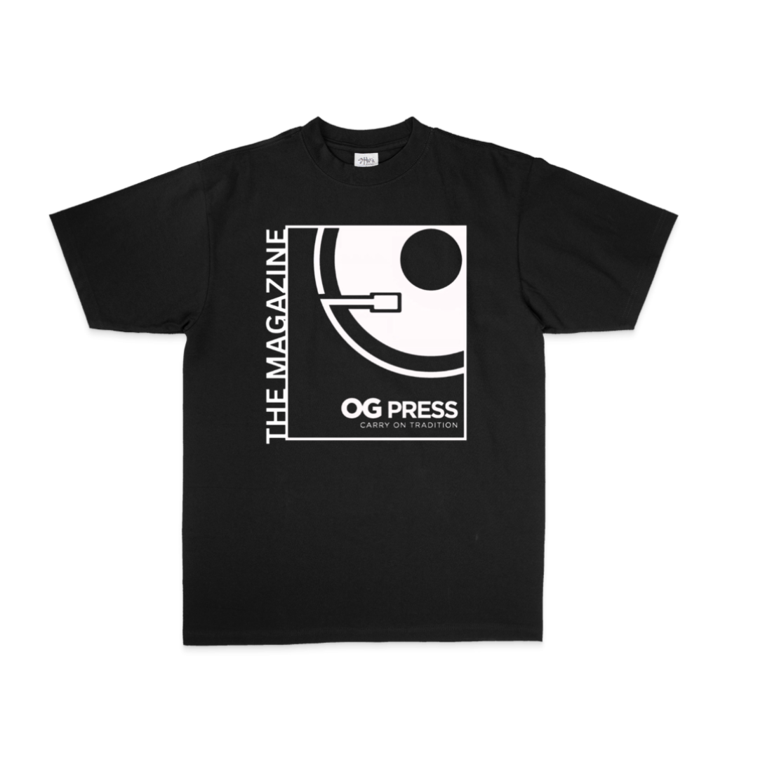 OG PRESS MAGAZINE LOGO T SHIRT  - PREORDER